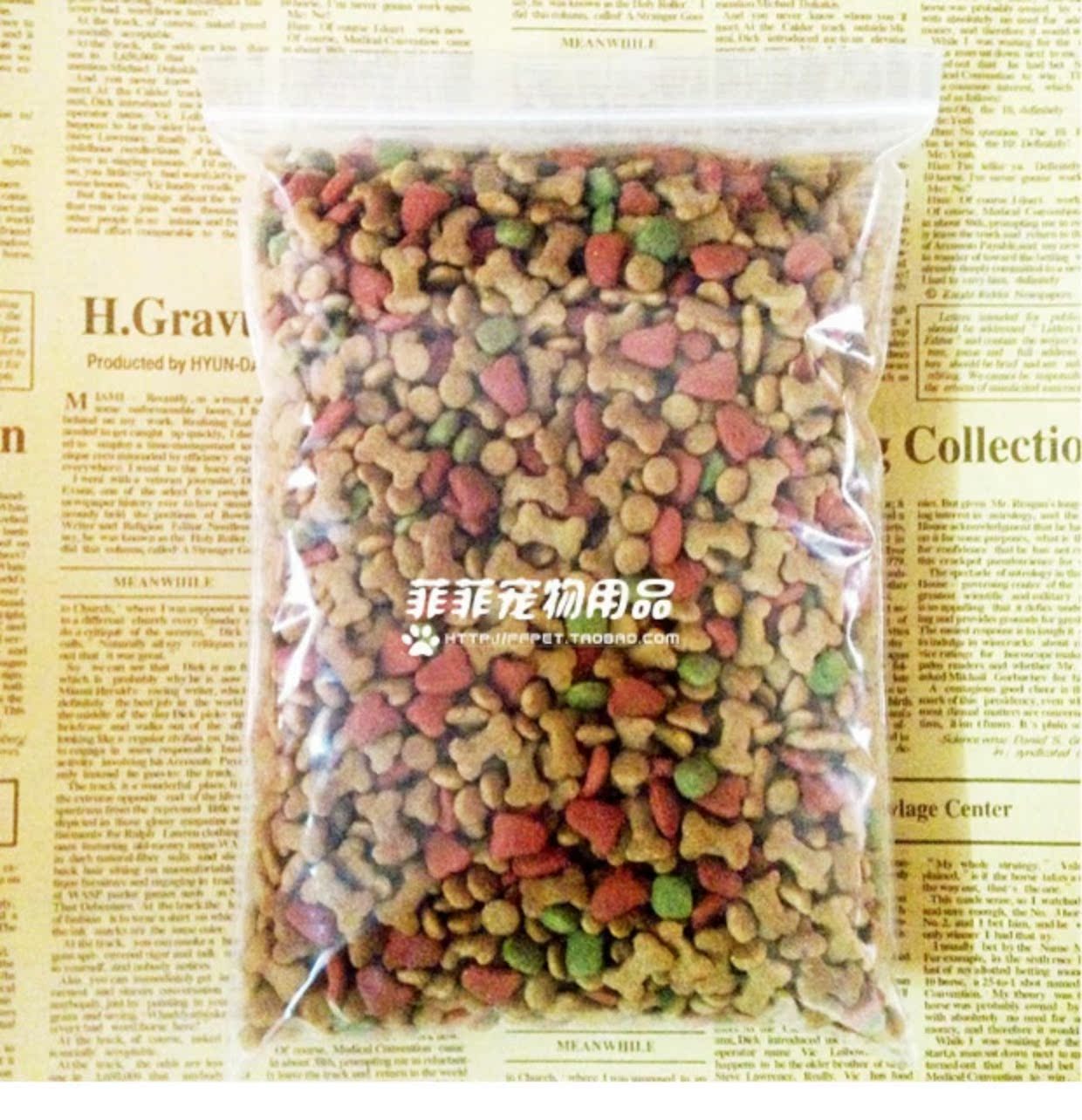 Thức ăn cho chó số lượng lớn 500g Jinmaosamo Dibi Xiong Thức ăn cho chó VIP nướng bít tết có hương vị thức ăn cho chó - Gói Singular bán thức ăn cho mèo