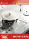 Women's Lightweight Iron Cooking Pot, Non-Coated, Suitable for Induction Cookers and Gas Stoves, Plain Iron Flat-Bottomed Non-Stick Frying Pan