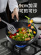 Titanium Non-Coated Frying Pan, Non-Stick Pan for Home Use, Steak Pan, Suitable for Induction Cookers and Gas Stoves, Deep Frying Pan