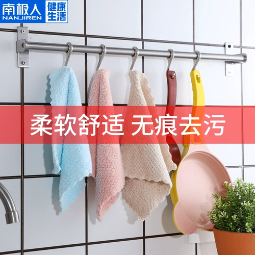 Домашняя ткань для мытья посуды без масляной тряпичной кухни.