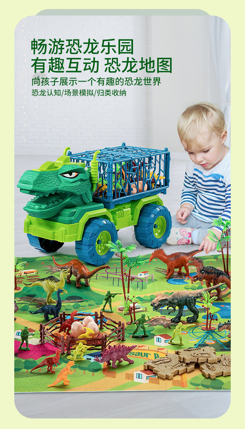 Игрушки-животные 恐龙模型仿真玩具霸王龙剑龙儿童男孩生日礼物场景无毒公园侏罗纪