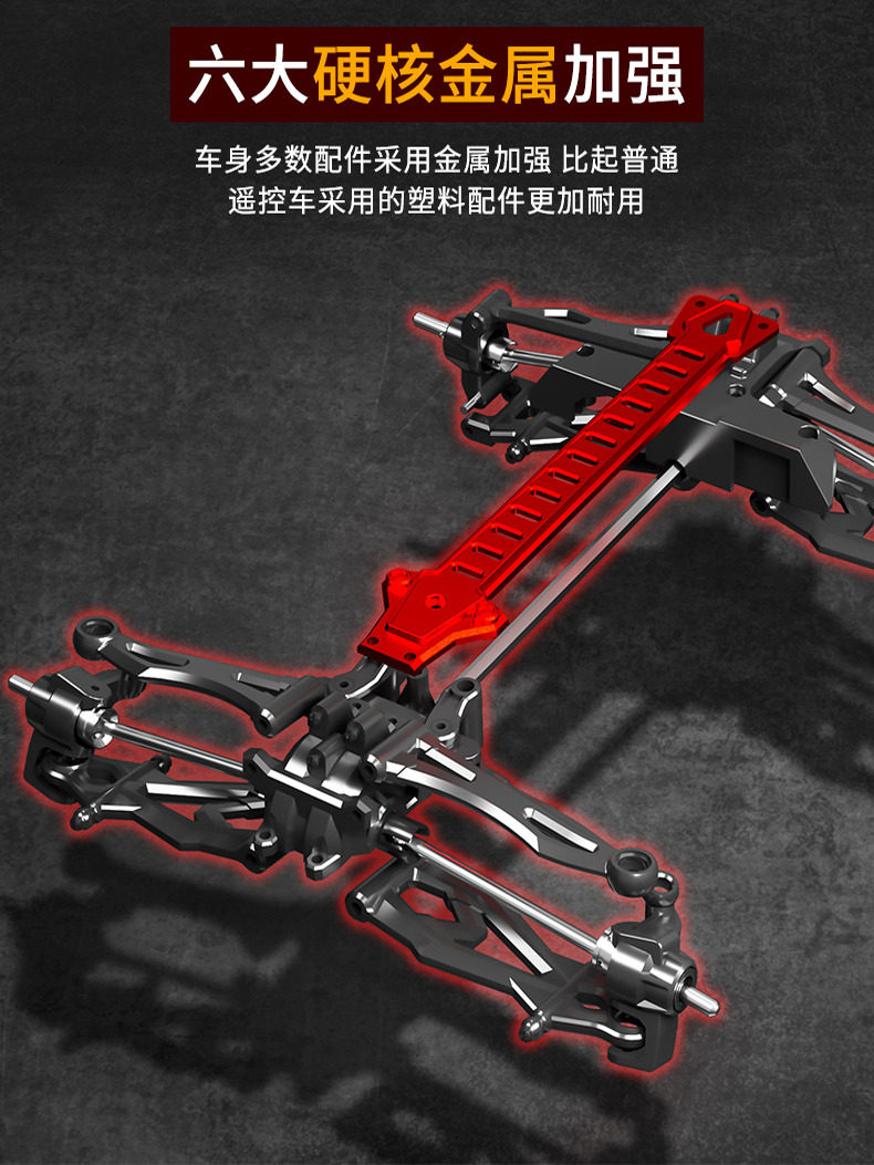 Brushless Rc Remote Control Car for Adults, Professional Four-Wheel Drive, High-Speed Drifting, Off-Road Climbing, Big-Foot Racing Car, Boy's Toy Car