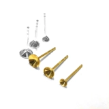 雅庄 Серебряные украшения 925 Серебряные серебряные серебряные серьги аксессуары 3 4 5 мм стакана игло