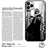 (Black frame translucent iphone)Owl Expres agent CuC phone case perimeter rela