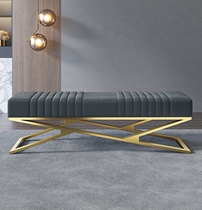 Light luxury replacement shoes bench household doorway wearing footstool net red bed tail bench sofa bench modern minimalist cloakroom long bench