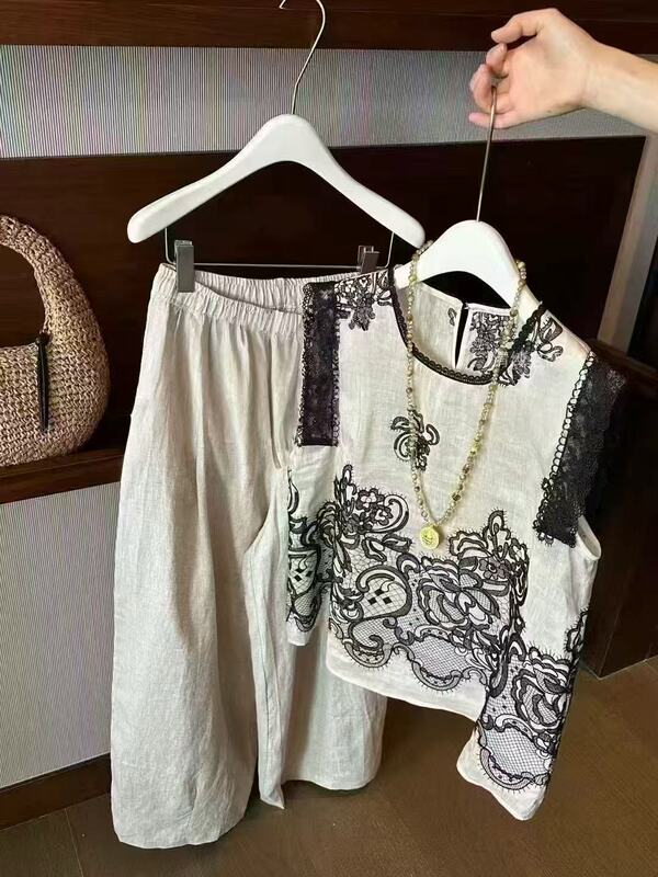 6.13 Zi Han's Selection mm Korean Style Lace Blouse 9603 Bust 104 Length 60