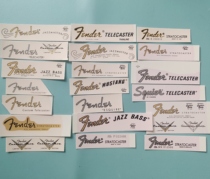 Original Fender electric guitar electric bass headstock sticker logo water transfer sticker trademark peelable film