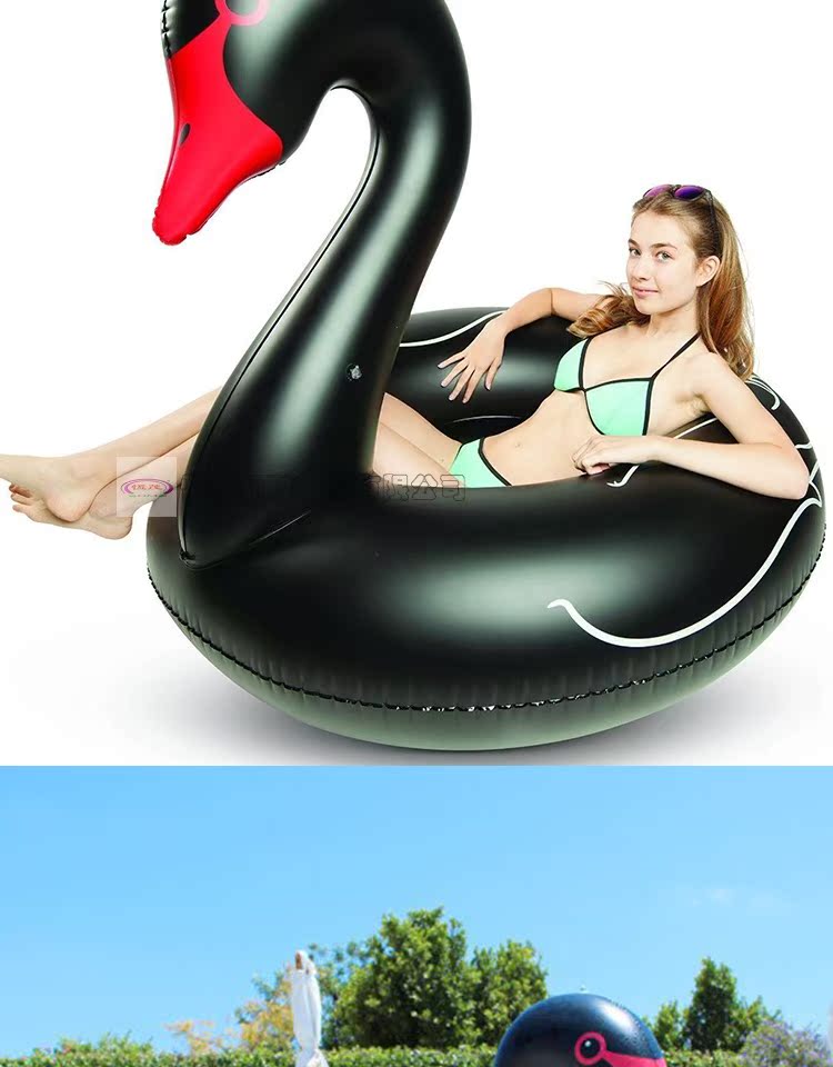 OEM bán hàng trực tiếp tăng 120cm thiên nga đen bơi vòng bơm hơi người lớn bong bóng bảo vệ môi trường dày phao bơi cho bé sơ sinh