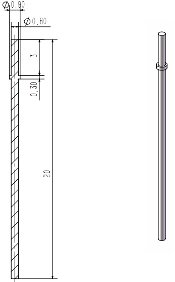 Module Power Pin Plated Pin 0 6mm*20 0mm*0 9mm*3 0mm 100 packages