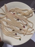 Пятно | Белый Бай, он тот же LHWINDSOR WINDSOR JEWELRY RETRO Каменное жемчужное ожерелье