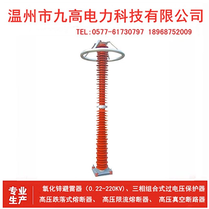 220KV outdoor high-pressure zinc oxide arrestor HY10WZ-216 562 power station type high-pressure lightning protection lightning protector