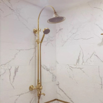Take a good stay and share the golden shower suit antique golden large shower shower with full copper shower bath foam bathroom