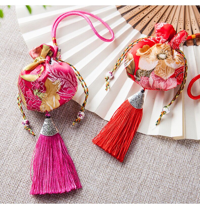 End of the Dragon Boat Festival Gale with Epidemic Prevention Brocade Balsammy Bag Upscale Empty Bag Pendant Mosquito Repellent Diy Material Fragrant Bag