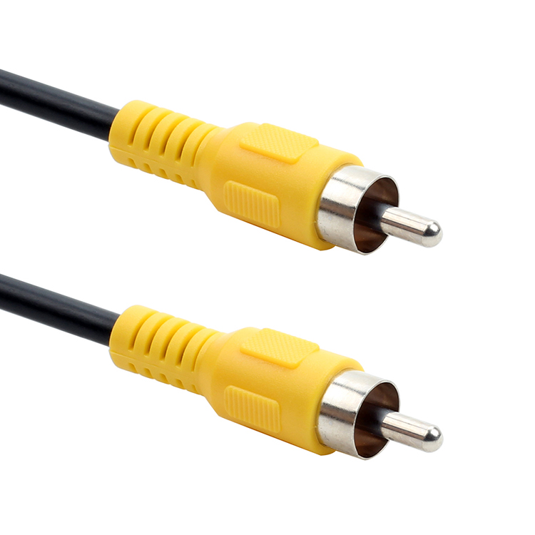 Coaxial video line AV RCA Lotus Video Line Lotus Yellow Head Tank to the Puerto One-One 1 pair 1