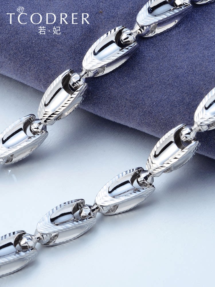 PT950 platinum necklace men's platinum necklace pt999 gold necklace coarse classic fashion knight men's chain