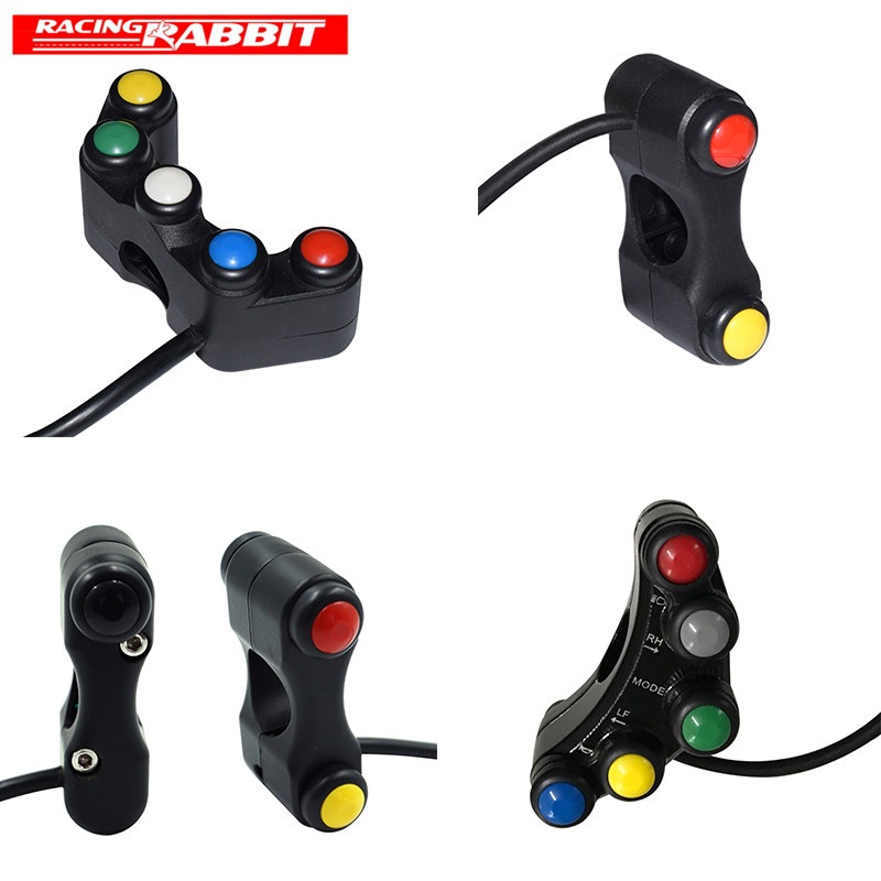 Motorcycle accessories Electric vehicle modification multi-function switch Faucet handle Aluminum alloy horn power supply headlight switch