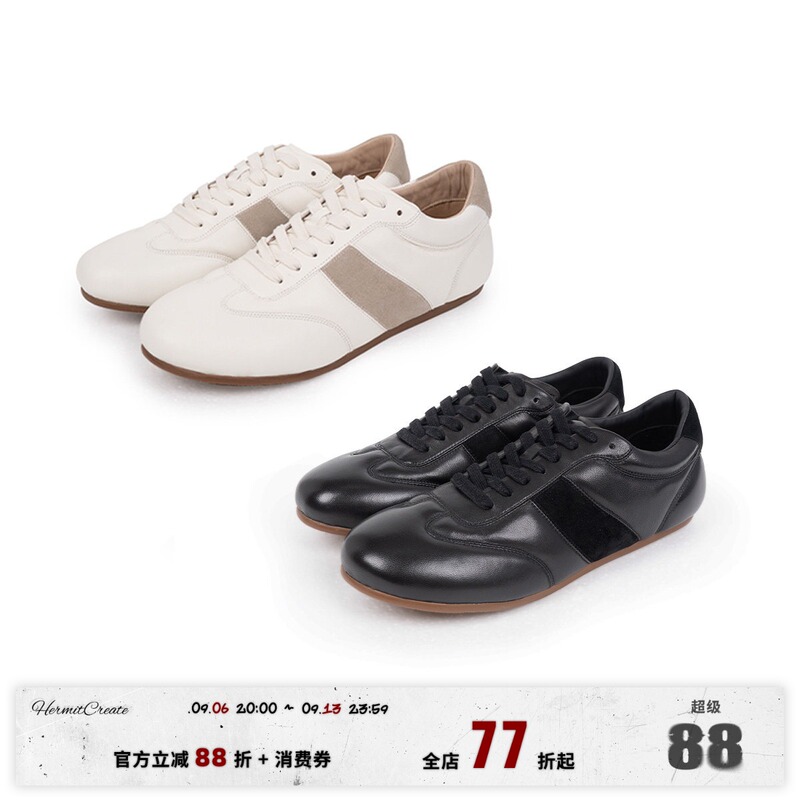Hc/Hermitcreate Footwear Series Golf Retro Casual Shoes Lambskin Sports Casual Shoes Hc/Hermitcreate Footwear Series Golf Retro Casual Shoes Lambskin Sports Casual Shoes