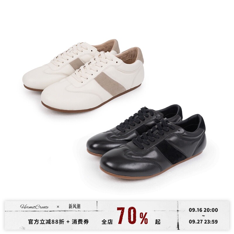 Hc/Hermitcreate Footwear Series Golf Retro Casual Shoes Lambskin Sports Casual Shoes Hc/Hermitcreate Footwear Series Golf Retro Casual Shoes Lambskin Sports Casual Shoes