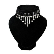 Neck necklace with neck chain Neck Necklace Pendant Warm Necklace diamond Wedding Yarn Woman Square Dance Korean Style Kit Chain Ornament Fake Collar