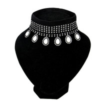 Featured Clothing Low Collar Dancing Necklace Pendant Drill Wedding dress Gala Evening Han Style Cover Chain Ornament Lock Bone Chain False Collar