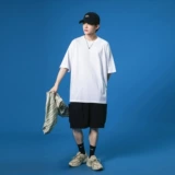 Хлопковая ретро футболка в стиле хип-хоп с круглым воротником, свободный крой, делается под заказ