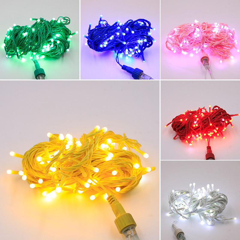 led lantern flash light string full of star lights outdoor waterproof around the tree highlight flash light string line light decorative lights