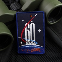 Personalized stickers Apollo Program 60th Anniversary stickers Velcro chapter Armband backpack patch badge 3D embroidery