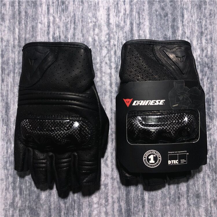Motorcyclist Dan standard half-finger gloves racing motorcycle riding equipment anti-fall leather breathable men and women summer