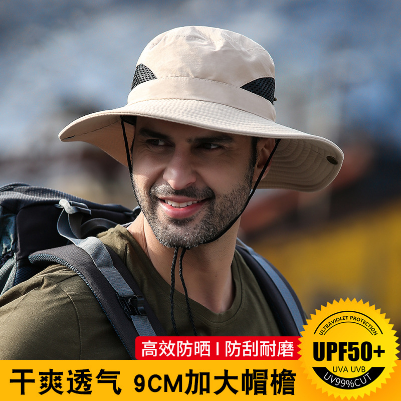 Sun Protection Hat Men Fishing Cap Summer Fisherman Cap Outdoor Climbing Sun Visor Shade against UV sun-shading hat