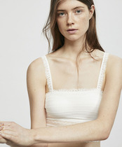 oysho underwear chest-wrapped summer vest-style lace thin section without steel rings gathered bra set bandeau anti-light