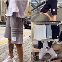 TB casual shorts five-point pants 21 years summer and autumn invisible dark pattern male and female couple models cotton mesh off-white tide