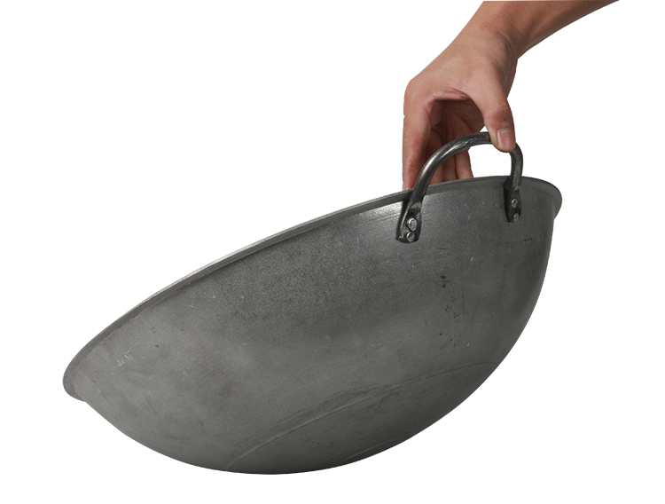 Nhôm chảo đầu bếp đặc biệt hộ gia đình nồi nhôm dày cũ nhỏ đôi tai tròn đáy bằng nhôm cauldron nồi nấu nhôm xửng hấp