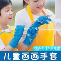 Children Disposable Latex Gloves Thickened Food Grade Dishwashing Kindergarten Travel Waterproof Protective Isolation Gloves