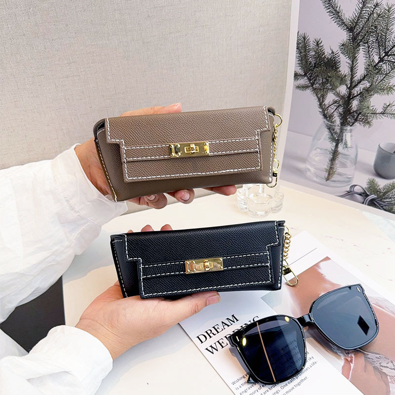 Fashionable Kelly Bag, Pressure-Resistant Glasses Case, Portable Unisex Glasses Storage Bag, Universal Sunglasses Pouch, Protective Cover, Hanging Bag