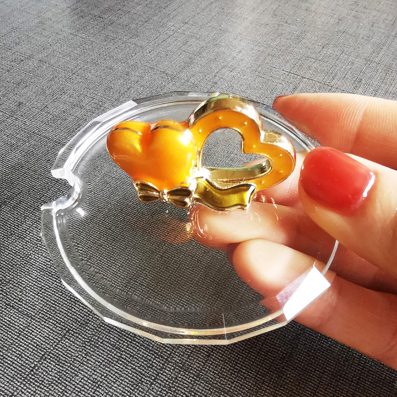 Nopoetry Man Enamel Color Glass Water Cup Lid Flower Tea Cup Dust Lid Glass Cup Lid Creative Cup Lid