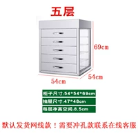 Большой пять -стеклянный шкаф не содержит дна