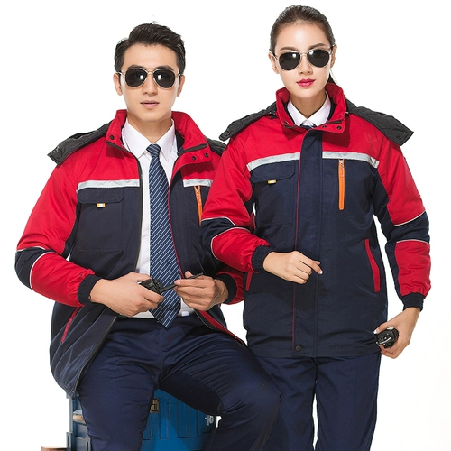 Зимний пуховик для работы, куртка, увеличенная толщина