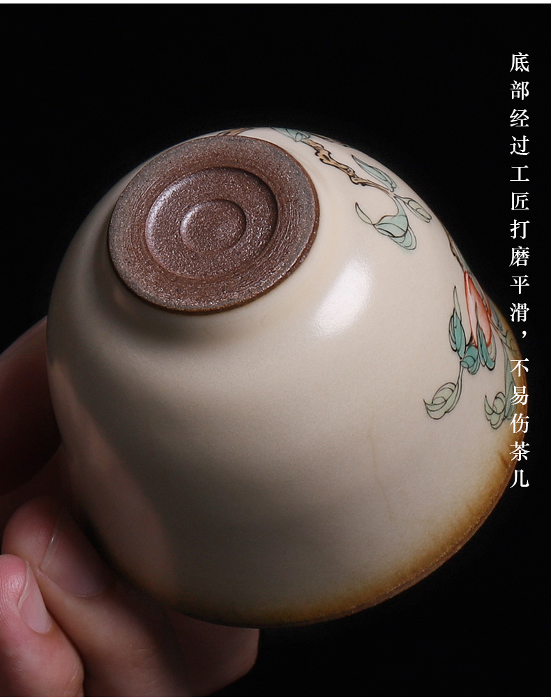 Ru up market metrix who cup single CPU slicing can be 2 support a family ceramic cups and move of jingdezhen checking tea lamp that men and women