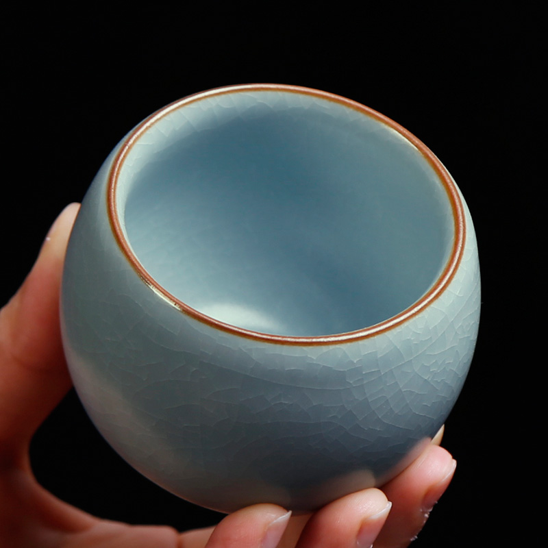 Ru up market metrix who cup single cup domestic large open piece of ceramic cups a single individual can have tea cup kung fu tea