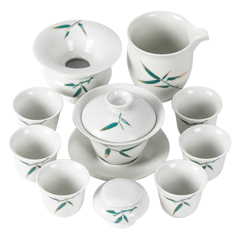 Your up kung fu tea set suit household contracted and I ceramic tea boutique gift boxes of high - grade office receive a visitor