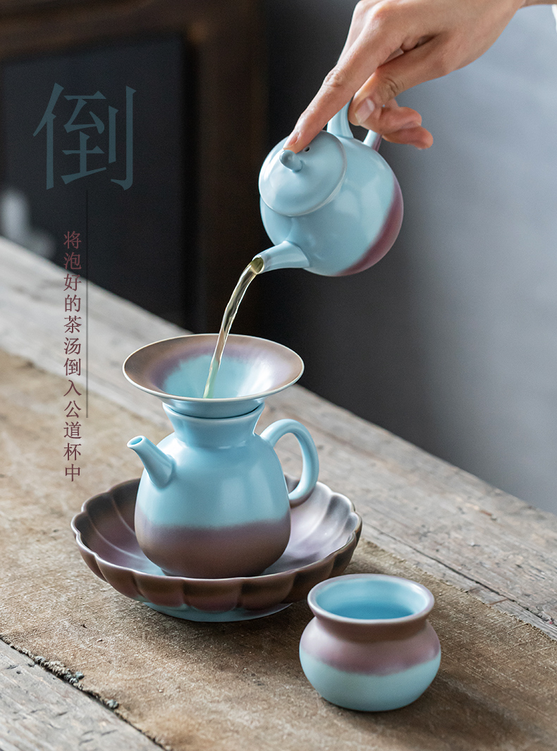 Jingdezhen your up ceramic kung fu tea set tea cup teapot office visitor domestic high - end gift boxes