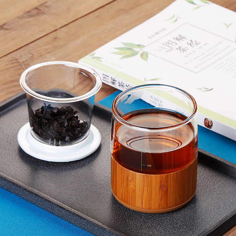 Single crack glass cup portable package travel tea set a pot of 1 cup of Japanese office kunfu tea