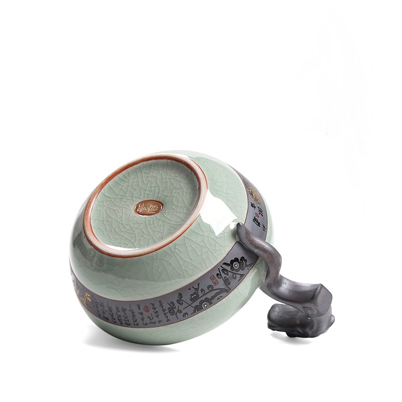 Tea accessories fair keller of Tea sea elder brother up with crack glaze the start points of Tea ware ceramic Tea cup home office