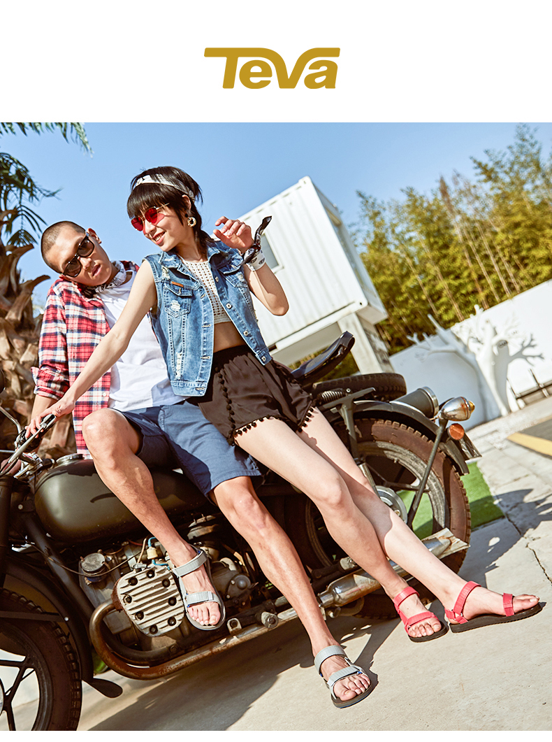 三大户外凉鞋品牌之一 Teva Original Universal 女皮革面平底凉鞋 图1