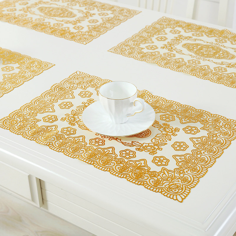 PVC smoke Ashtray Mat Ktv Cup Cushion Bowl Mat vases Mat Insulation Mat table mat Family Dining Mat tray Mat Cloth