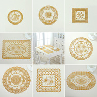 PVC dập nóng coaster gạt tàn pad hộ gia đình bát mat bình đệm cách nhiệt mat vải bảng mat Châu Âu placemat