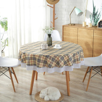 Round tablecloth environmentally friendly plastic pvc tablecloth waterproof and oil-proof disposable round table cloth no-wash thickened hotel restaurant use