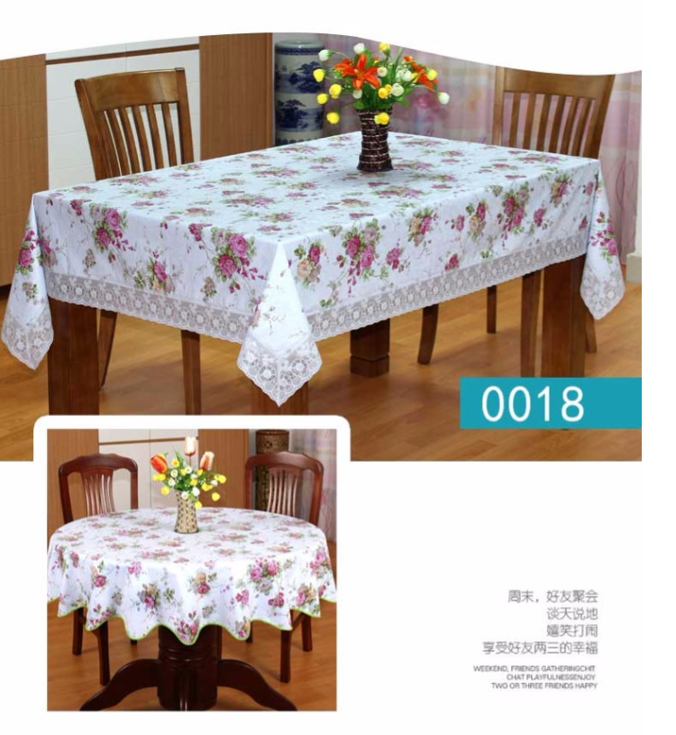 PVC khăn trải bàn tròn nhà hàng bàn tròn khăn trải bàn không thấm nước và chống dầu dùng một lần chống vảy nhựa hộ gia đình khăn trải bàn tròn - Khăn trải bàn khăn trải bàn hàn quốc