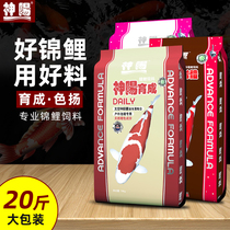 Shenyang koi fish feed fish food small particles grow into a long and colorful and floating butterfly carp special ornamental fish