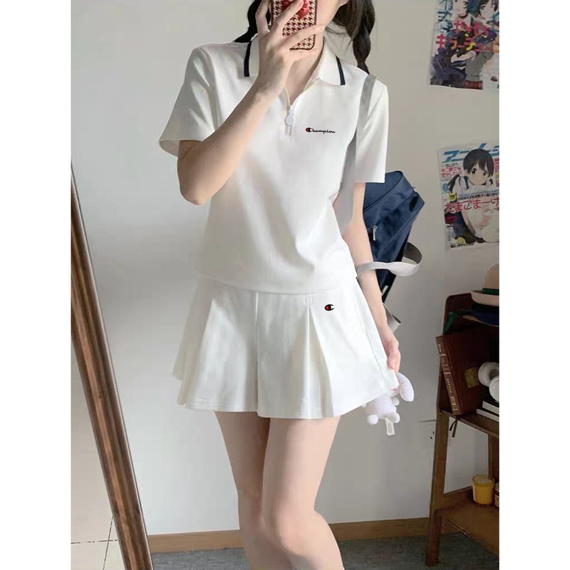 Japanese Style Trendy Fashion Sports Suit Dress for Women, Summer 2026 New Model, Preppy Style, Youthful Tennis Dress Short Skirt Japanese Style Trendy Fashion Sports Suit Dress for Women, Summer 2026 New Model, Preppy Style, Youthful Tennis Dress Short Skirt